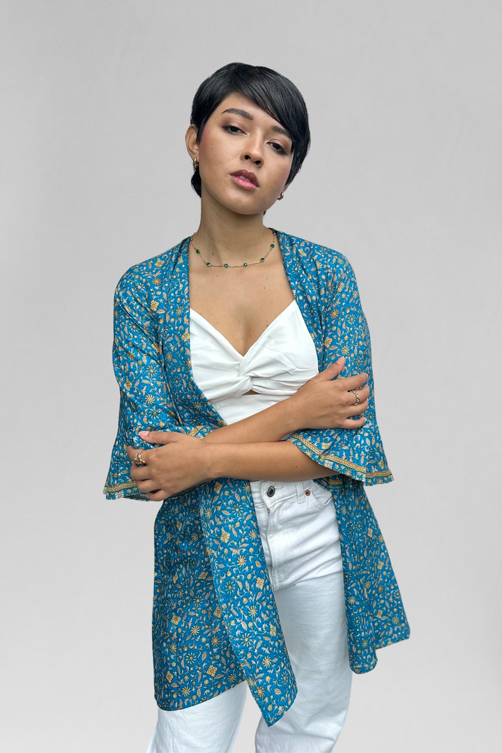 Saari Ruffle Kimono Margarita