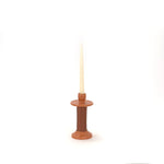 Load image into Gallery viewer, Leather-Wrapped Candle Holder
