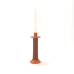 Load image into Gallery viewer, Leather-Wrapped Candle Holder
