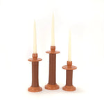 Load image into Gallery viewer, Leather-Wrapped Candle Holder
