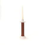 Load image into Gallery viewer, Leather-Wrapped Candle Holder
