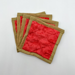 Load image into Gallery viewer, Pink Palms Quilted Coasters
