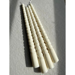 Load image into Gallery viewer, Spiral Taper Candles - set of 2
