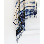 Load image into Gallery viewer, Indigo Shibori Throw - Spine
