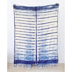 Load image into Gallery viewer, Indigo Shibori Throw - Spine
