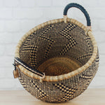 Load image into Gallery viewer, Bolga Baskets - Large Round Two Handle Natural Palette
