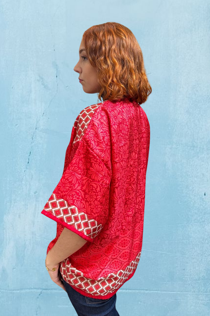 Bright Short Kimono