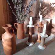 Leather-Wrapped Candle Holder