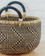 Load image into Gallery viewer, Bolga Baskets - Large Round Two Handle Natural Palette
