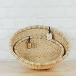 Load image into Gallery viewer, Bolga Baskets - Tray Basket Natural Palette
