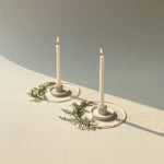 Cargue la imagen en el visor de la galería, Whirl Ceramic Candle Holder - set of 2
