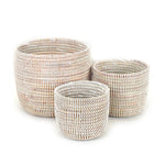 Cargue la imagen en el visor de la galería, Catch-All / Planter Basket Monochrome White - Small
